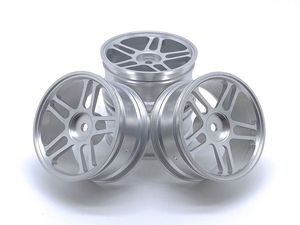 1/10 106 Drift Car 52mm Aluminium Alloy Wheel Rim (4pc) - Silver-wheels-and-tires-Hobbycorner