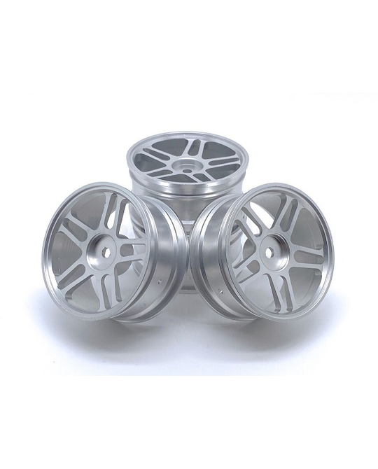 1/10 106 Drift Car 52mm Aluminium Alloy Wheel Rim (4pc) - Silver