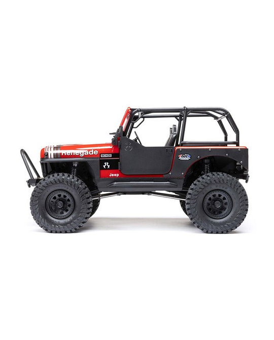 1/10 SCX10 III Jeep CJ-7 4WD Brushed RTR - Red - RC - Cars