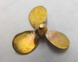 Brass Propeller- Right - 50mm - M4 - 04-BF-0654R-rc---boats-Hobbycorner