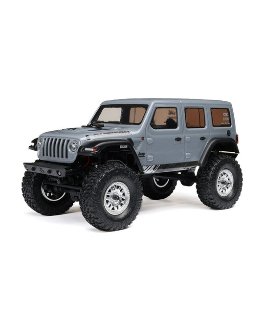 1/24 SCX24 Jeep Wrangler JLU 4X4 Rock Crawler Brushed RTR, Gray