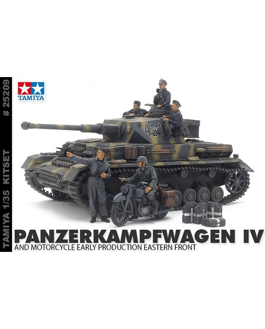 1/35 Panzer IV and Motorcycle EF - 25209