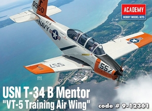 1/48 USN T-34 B Mentor VT-5 Training Air Wing - 9-12361-model-kits-Hobbycorner