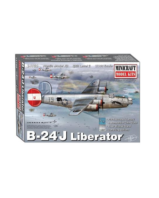 Minicraft - 1/144 Consolidated B-24J Liberator - 14750