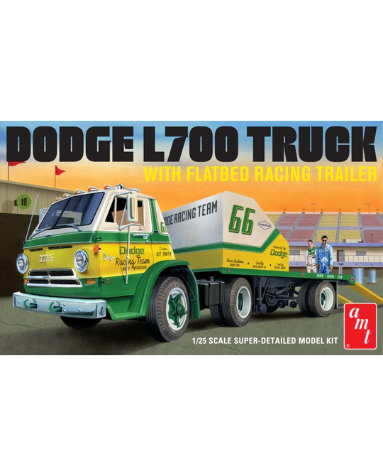 1/25 1966 Dodge L700 Truck with Trailer - 1368 
