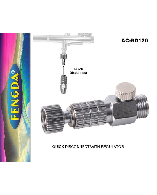 Quick Disconnect with Regulator for Airbrush