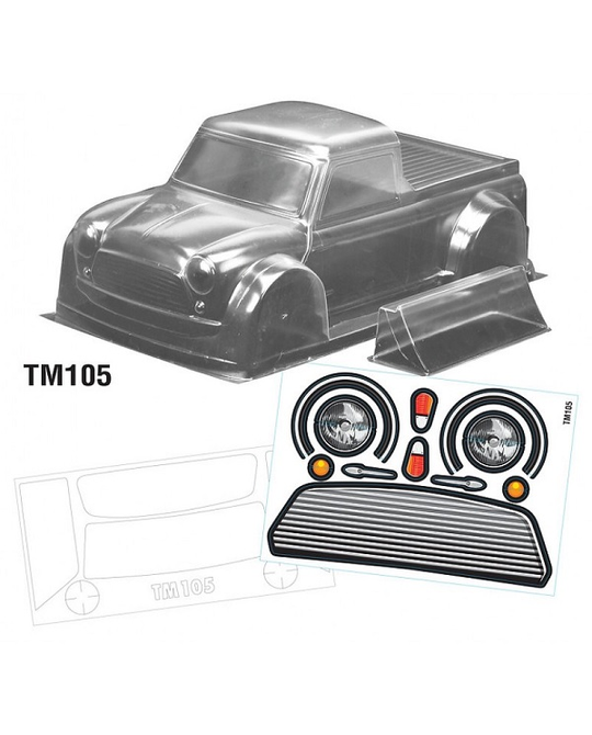 1/10 Mini Truck Clear Lexan Body Shell