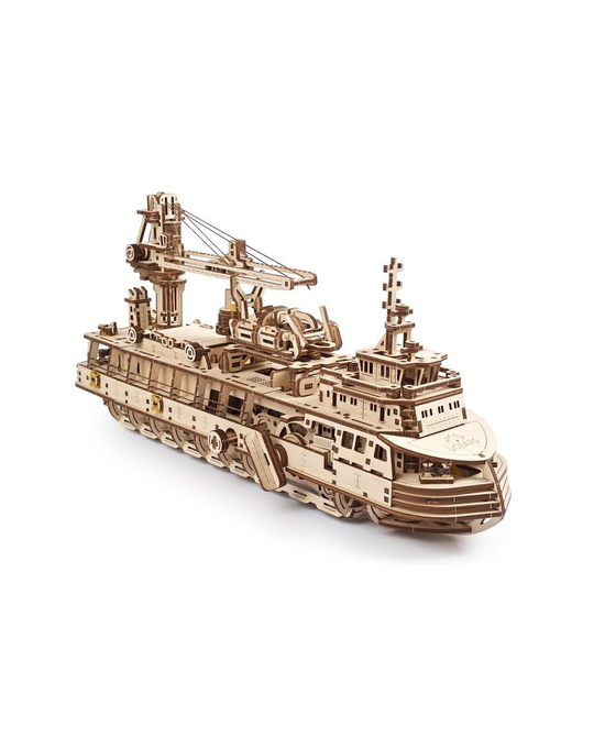 Research Vessel Wooden Model Kit - 121126