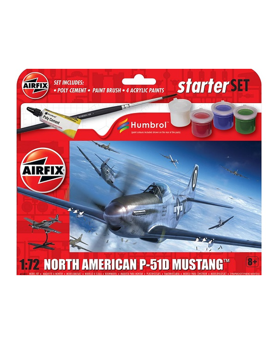 Starter Set - 1/72 North American P-51D Mustang - A55013