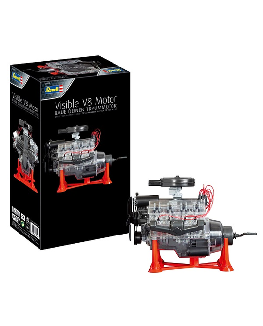 1/4 Visible V-8 Engine Model Kit - 00460