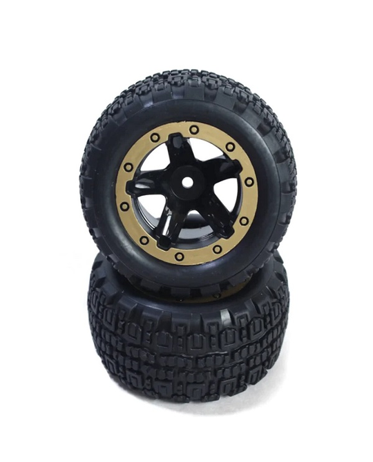 Slyder ST Wheels/Tyres Black/Gold (2) - 540095