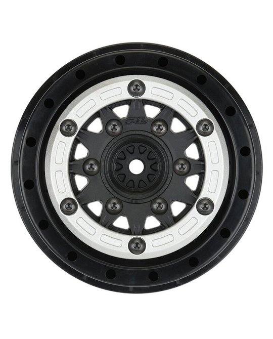 1/10 Raid Bead-Loc F/R 2.2/3.0 SC (2) Silvr/Blk