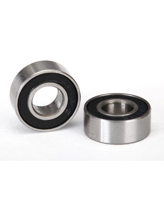 Ball bearings - black rubber sealed (6x13x5mm) (2) - 5180A