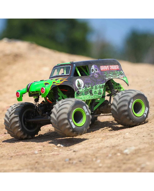 1/18 Mini LMT 4X4 Brushed Monster Truck RTR, Grave Digger