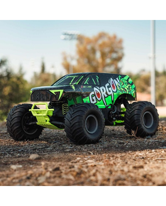 1/10 GORGON 4X2 MEGA 550 Brushed Monster Truck RTR - Yellow