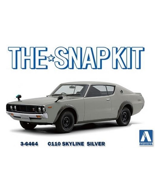 1/32 Nissan Skyline GT-R C110 Silver - Snap Kit - 6464