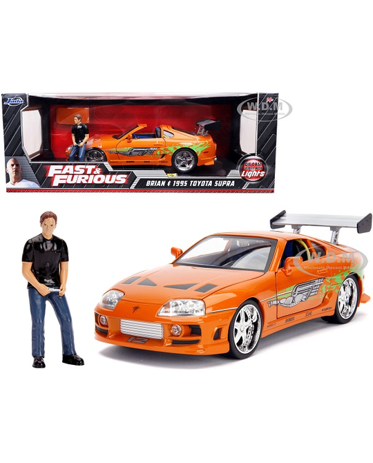 1/18 1995 Toyota Supra Mk.4 - Brian Figurine and Working Lights - 31139