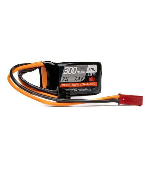 300mAh 2S 7.4V 50C LiPo with JST-RCY