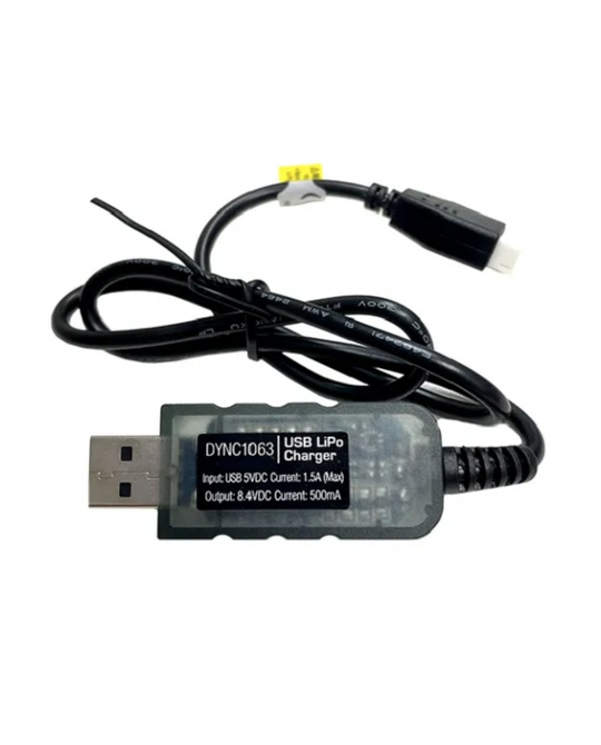 USB Charger SCX24 LiPo Input 5V,2A Output 4.2V/cell, 800mAh, JST-XH