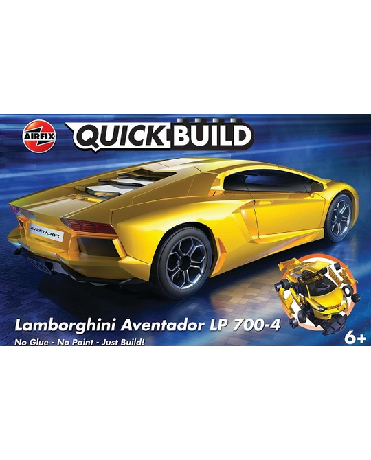 QUICKBUILD - Lamborghini Aventador - Yellow - J6026 