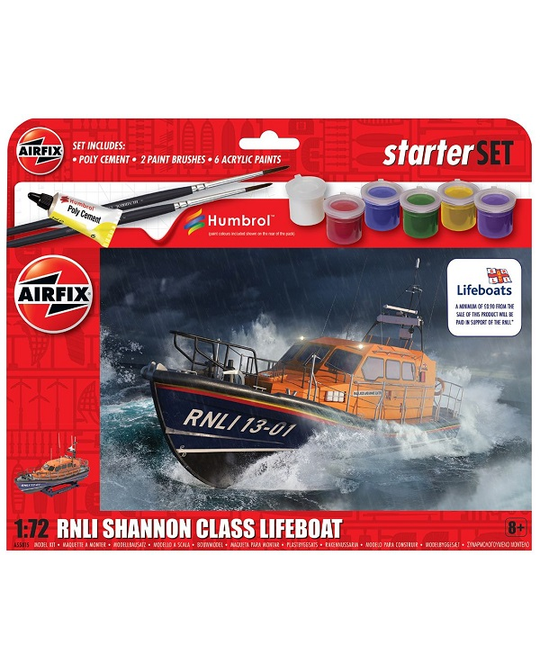 Starter Set - 1/72 RNLI Shannon Class Lifeboat - A55015 