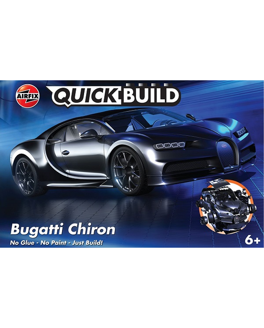 QUICKBUILD - Bugatti Chiron - Black - J6025