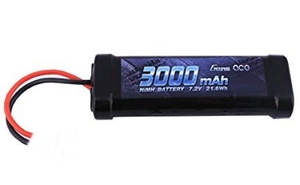 7.2V NiMh 3000mAh Stick pack 14Awg Silicone Wire - XT60-batteries-and-accessories-Hobbycorner