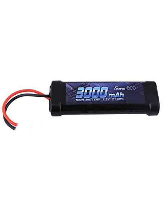 7.2V NiMh 3000mAh Stick pack 14Awg Silicone Wire - XT60