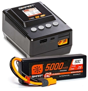 Smart Powerstage 2S Bundle G2 5000mAh 2S LiPo IC5 & S155 Charger-batteries-and-accessories-Hobbycorner