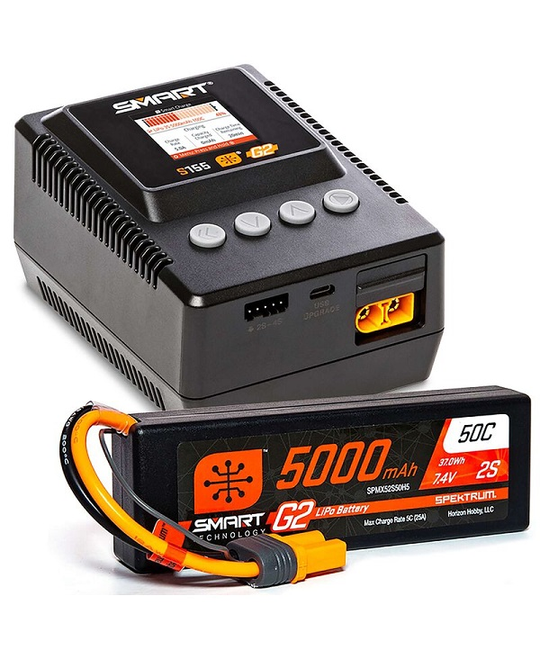 Smart Powerstage 2S Bundle G2 5000mAh 2S LiPo IC5 & S155 Charger