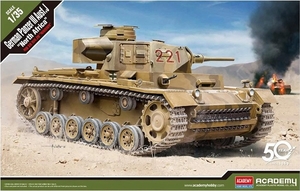 Academy - 1/35 German Panzer III Ausf. J - North Africa - 13531-model-kits-Hobbycorner