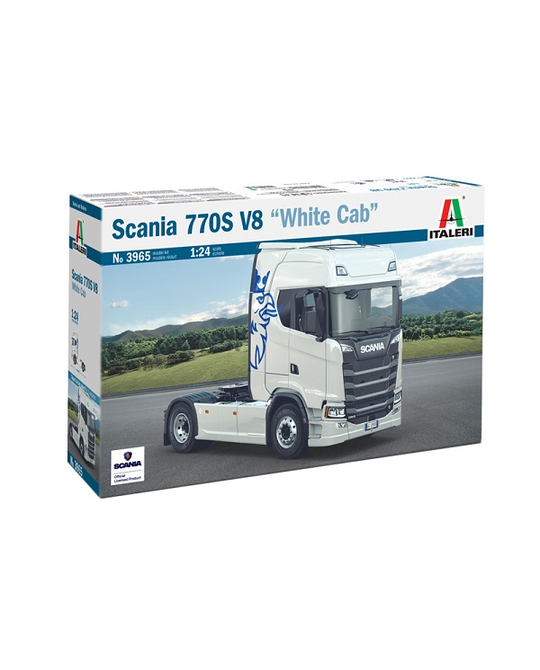 Italeri - 1/24 Scania 770 S V8 White Cab - 3965