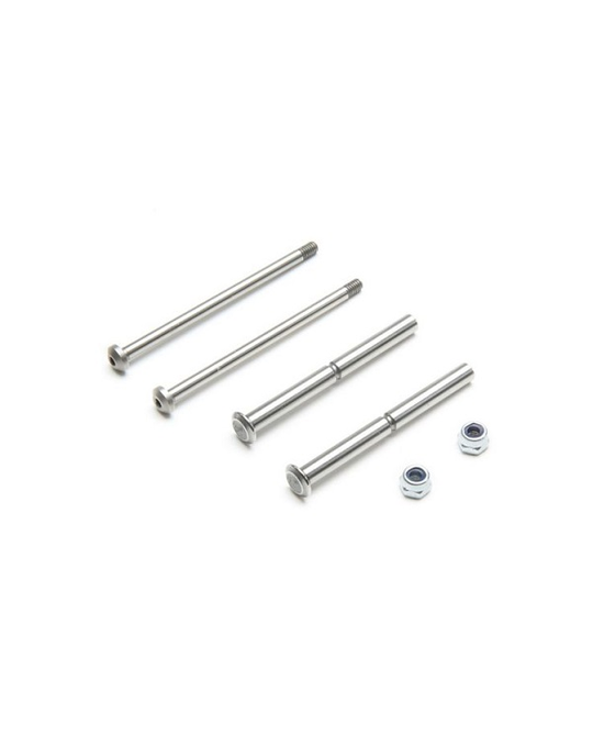 Front Hinge Pin and King Pin Set, Polished - All 22