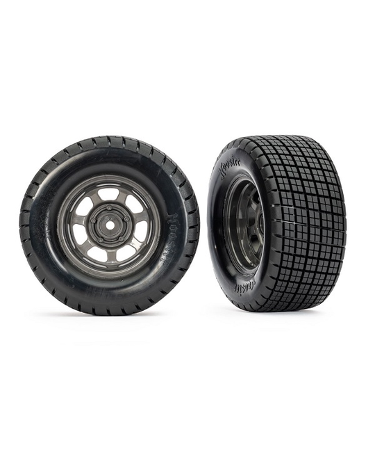 Dirt Oval Gray Front Wheels - Hoosier Tires (2) - 10473X