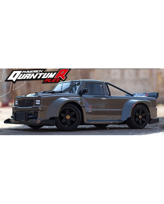 1/8 QuantumR FLUX 1/8 EP RS 4WD Brushless Street Truck Grey - 150351