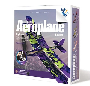 Biplane Rubber Band Aeroplane-model-kits-Hobbycorner