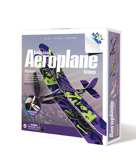Biplane Rubber Band Aeroplane