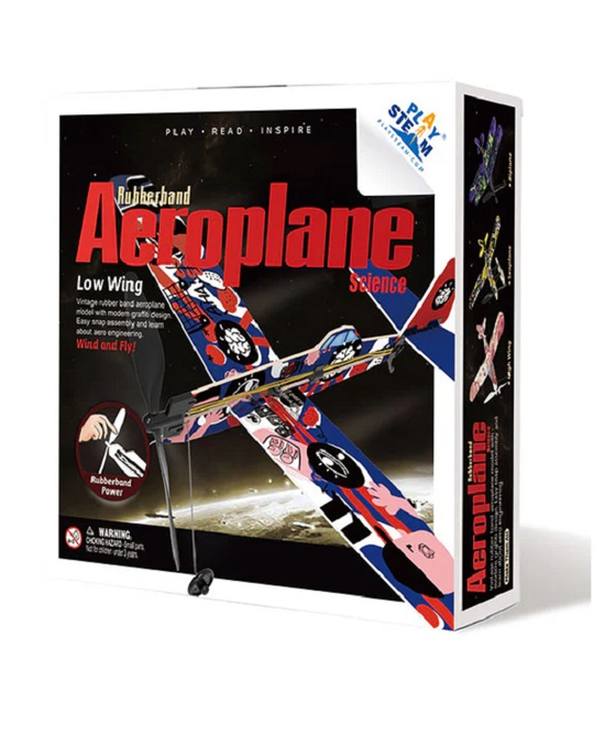 Low Wing Rubber Band Aeroplane