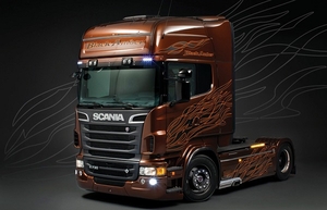 1/24 Scania R730 - Black Amber - 3897-model-kits-Hobbycorner