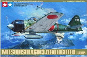 1/48 Mitsubishi A6M3 Zero Fighgter (HAMP) - 61025-model-kits-Hobbycorner