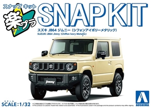 1/24 JB64 Jimny 2018 Chiffon Ivory Metallic Snap Kit - 6597-model-kits-Hobbycorner