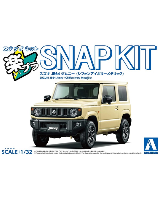 1/24 JB64 Jimny 2018 Chiffon Ivory Metallic Snap Kit - 6597