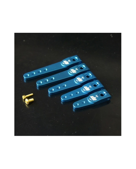 SA-1.5 Blue 25T CNC Alloy 1.5 In/38mm half/single servo arm/horn