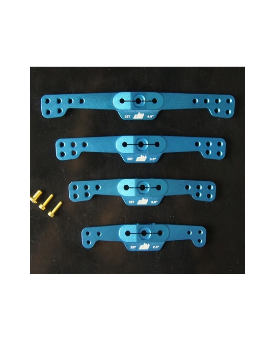 SA-2.5 Blue, 25T, CNC Alloy 2.5 Inch (63.5mm) Double servo arm