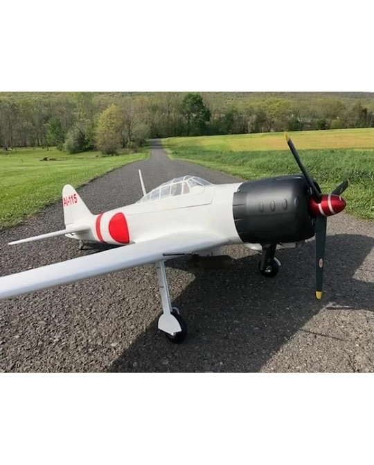 Giant Zero A6M Gas ARF 50-60cc, 86in WHITE - JP Electric retracts Included