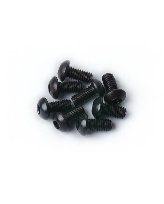 2.5x5mm Button Head Hex Hardened Steel Screw (8)
