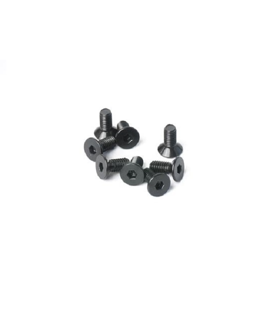 2.5x6mm Flat Head Hex Hardened Steel Screw (8)