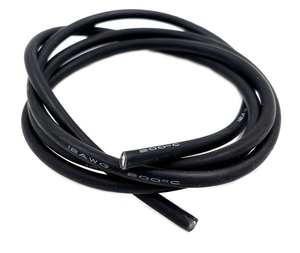 Ultra Flex Silicone Wire 12 AWG (Black 1 Meter)-electric-motors-and-accessories-Hobbycorner