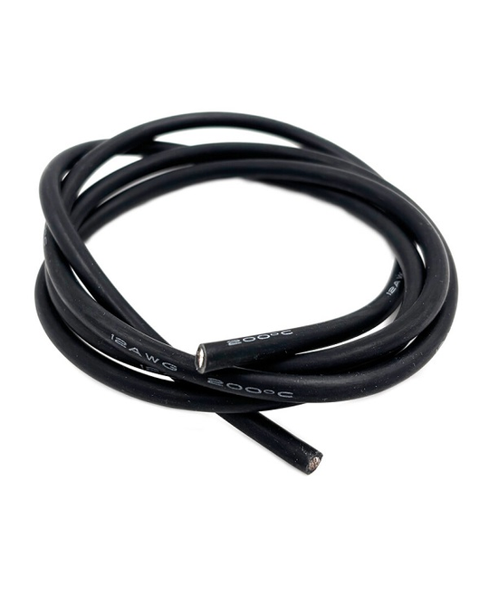 Ultra Flex Silicone Wire 12 AWG (Black 1 Meter)