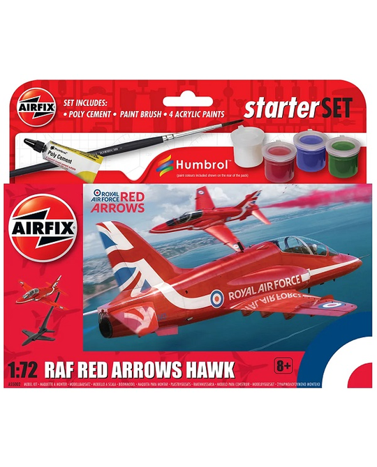 1/72 Red Arrows Hawk Starter Set - A55002